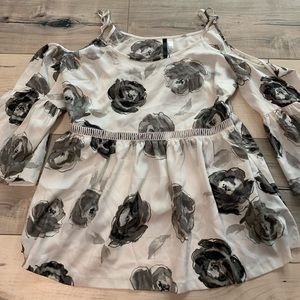 Cut-Out Shoulder Dress Blouse